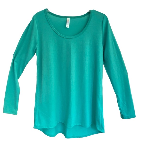 LulaRoe LYNNAE Aqua Long Sleeve NWT Size SMALL - Picture 1 of 5
